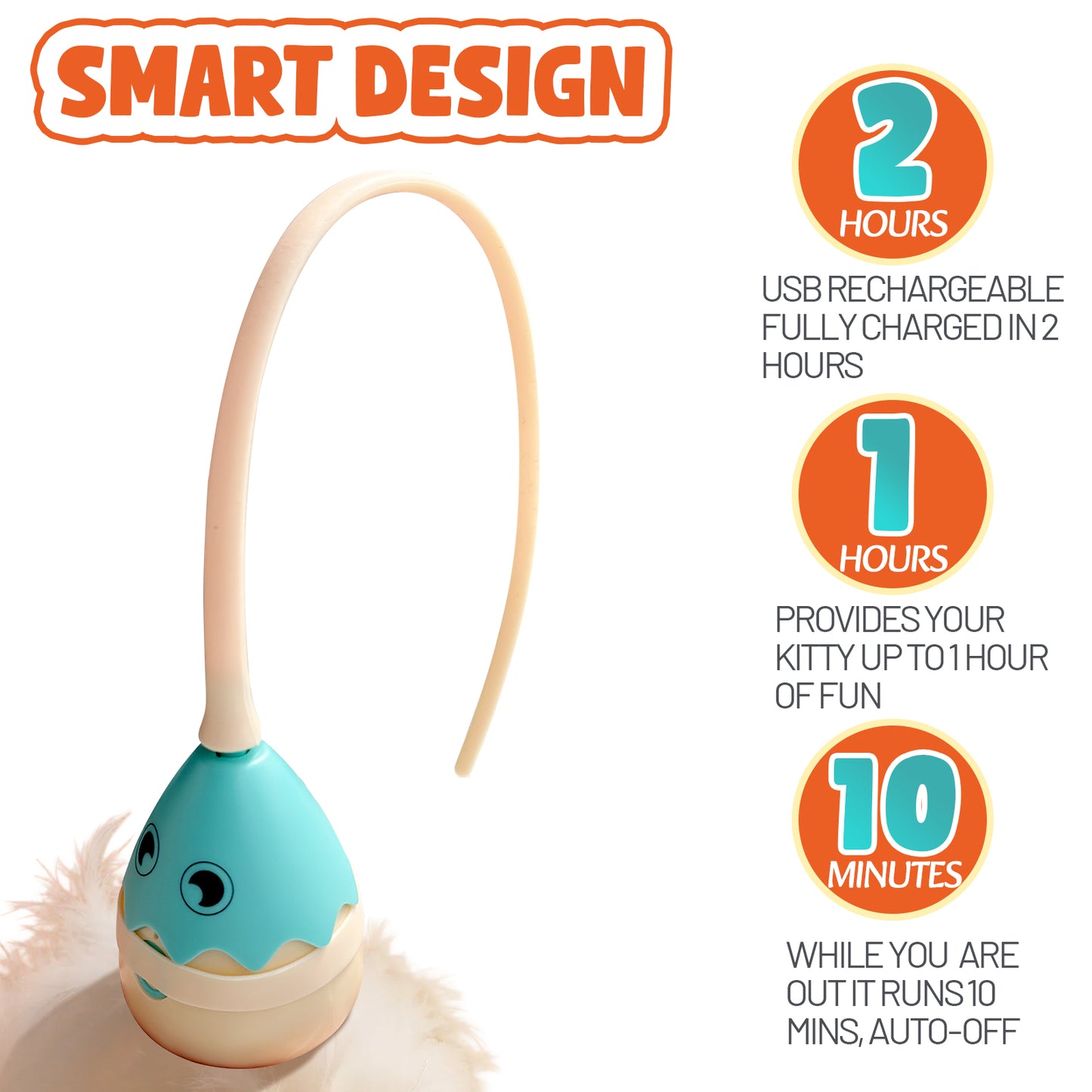 Likeypaw Automatic Silicone Mouse Tail Cat Toy
