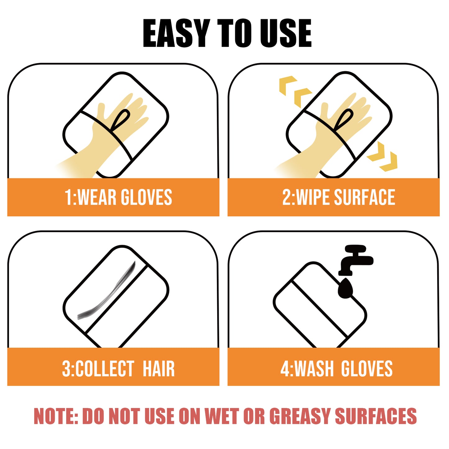 Likeypaw Pet Hair Removal Glove (1 Pack) – For Fabric & Furniture