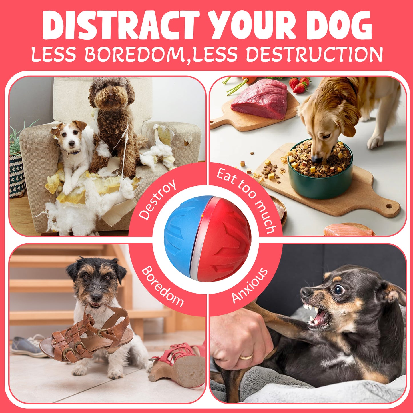 Likeypaw Pet Interactive Dog Ball-Suitable for indoor and outdoor play